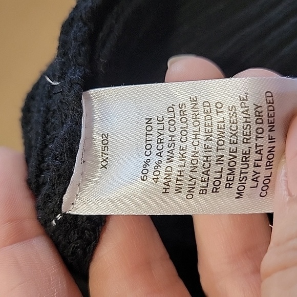 Melrose and Market Size XS Black Button Down‎ Short Cardigan, Long Sleeve, EUC - Picture 11 of 11